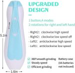 Baby Nail Clipper,Electric Baby Nail Trimmer,Toes Fingernails Care Trimmer with LED Light for Newborn,Kids and Adults(Blue) - Image 6
